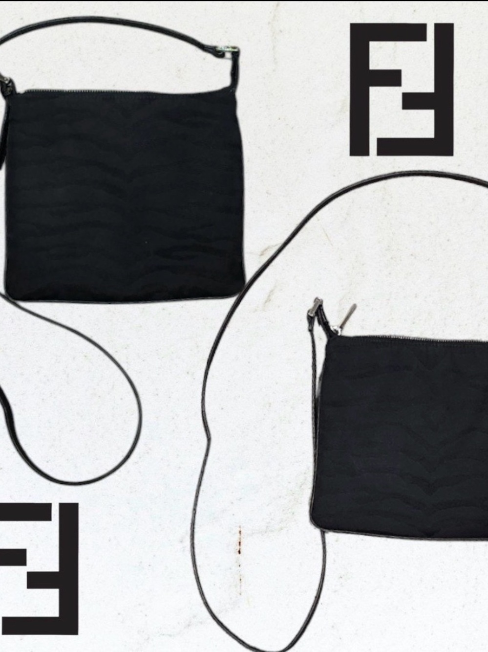 Fendi Black Crossbody Pouch Bag